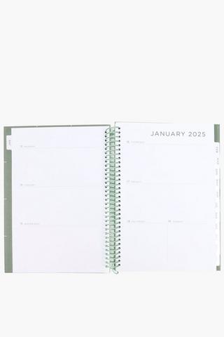 Checkered Yearly Planner 2025 A4