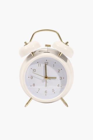 Twin Bell Clock, 12x17cm