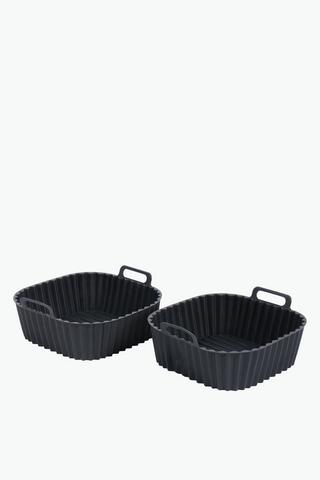 2 Piece Airfryer Silicone Basket Set