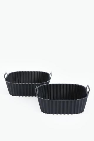 2 Piece Airfryer Silicone Basket Set
