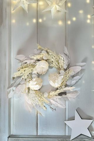 Protea Festive Wreath, 40cm