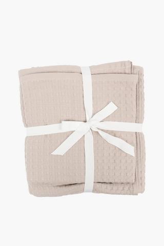 Premium 2 Pack Waffle Towels