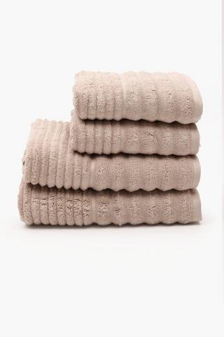 4 Pack Ripple Cotton Towel Set