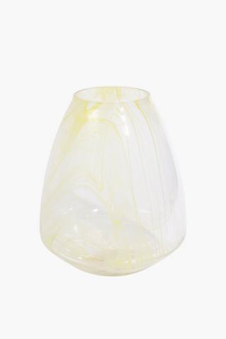 Swirl Glass Vase, 19x25cm
