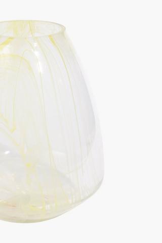Swirl Glass Vase, 19x25cm