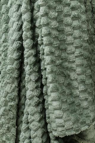 Block Coral Fleece Blanket, 180x200cm