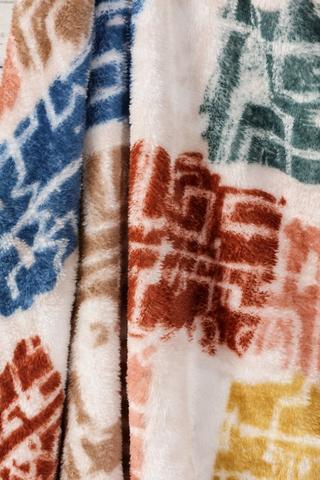 Colab Liam Rehman Super Plush Woven Flannel Blanket, 125x150cm