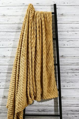 Block Coral Fleece Blanket, 180x200cm