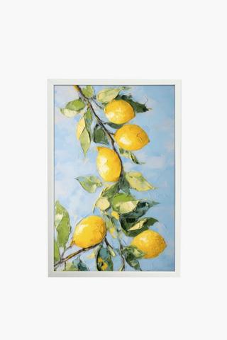 Framed Lemon Branch Canvas, 40x60cm