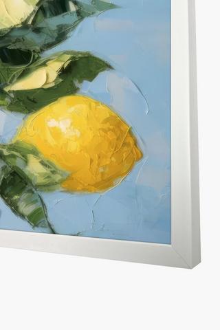 Framed Lemon Branch Canvas, 40x60cm