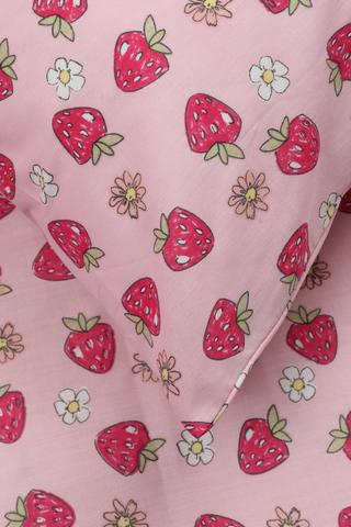 Polycotton Amy's Strawberry Field Standard Pillowcase