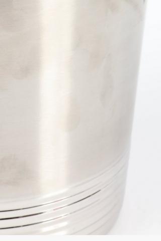 Ribbed Metal Ice Bucket