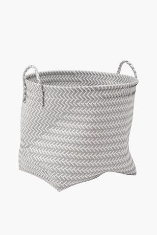Woven Paper Basket Round