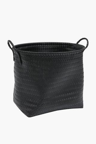 Paper Woven Utility Basket, Round