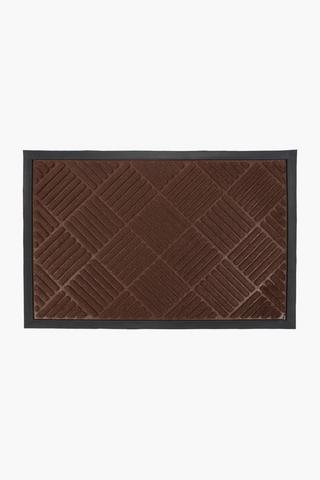 Embossed Geometric Door Mat, 40x60cm