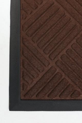 Embossed Geometric Door Mat, 40x60cm