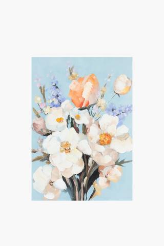 Hand Painted Bouquet Canvas, 70x100cm