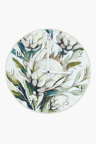 Paper Protea Clock, 30cm