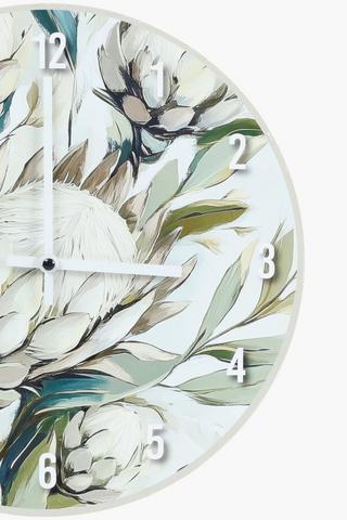 Paper Protea Clock, 30cm