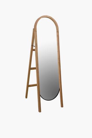 Oval Standing Ladder Mirror, 50x170cm