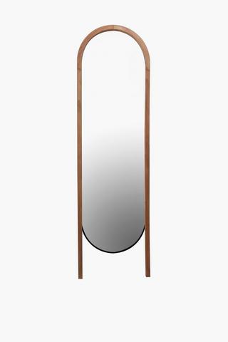 Oval Standing Ladder Mirror, 50x170cm