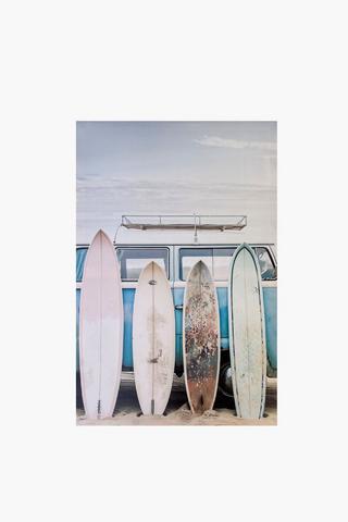 Printed Surfboards Canvas, 40x60cm