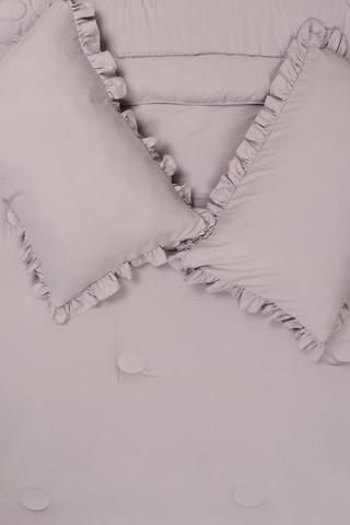 Soft Touch Washed Frill Detail Comforter Set