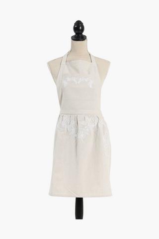 Clarence Embroidered Cotton Apron