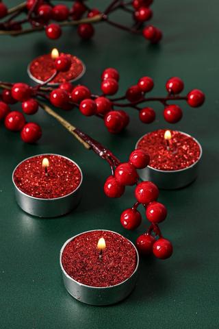 10 Pack Glitter Tealights