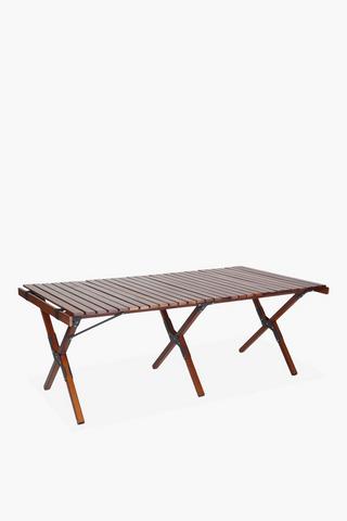 Slatted Folding Camp Table