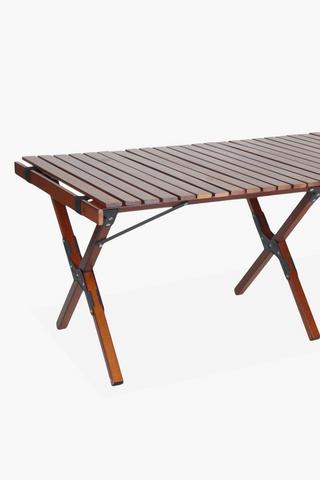 Slatted Folding Camp Table