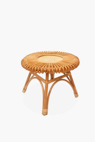 Rosha Rattan Side Table