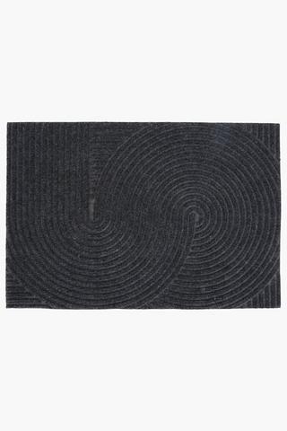Embossed Swirl Outdoor Mat, 40x60cm