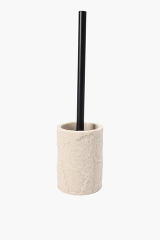 Polyresin Abstract Toilet Brush Set