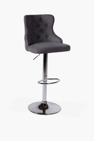 Button Tufted Bar Chair