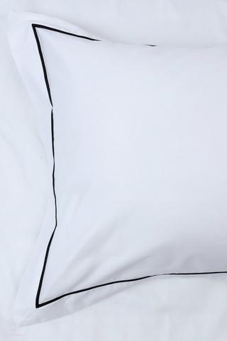 300 Thread Count Premium 2 Pack Sateen Embroidered  King Pillowcase