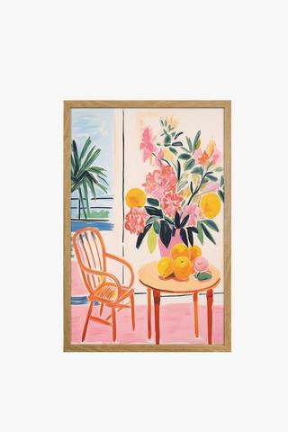 Framed Painterly Home Canvas, 40x60cm