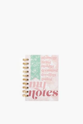Isabella A6 Spiral Notebook