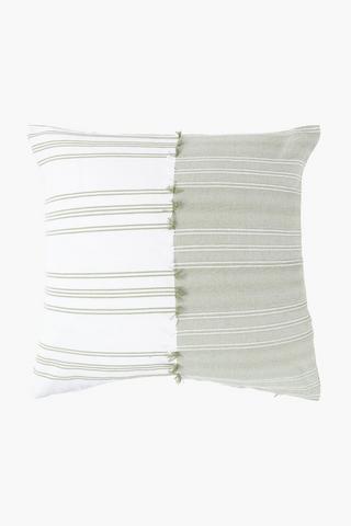 Premium Cotton Dobby Fringe Scatter Cushion Cover, 60x60cm
