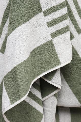 Jacquard Check Bath Sheet, 85x150cm