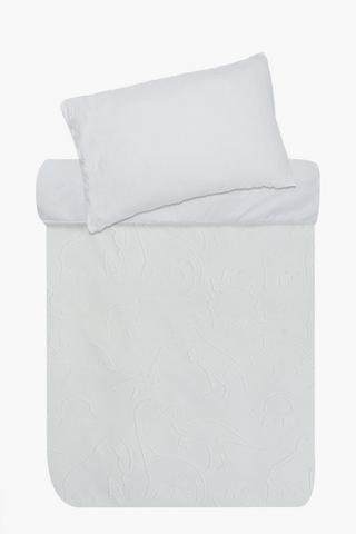Soft Touch Clipped Dino Duvet Cover Set