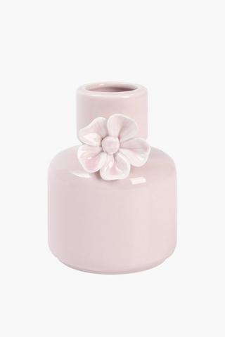 Floral Ceramic Vase, 8x10cm