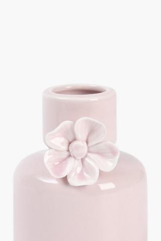 Floral Ceramic Vase, 8x10cm