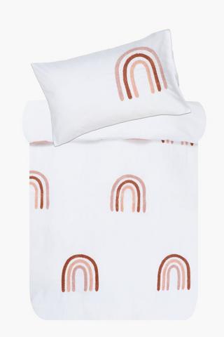 Soft Touch Tufted Rainbows Duvet Cover Set
