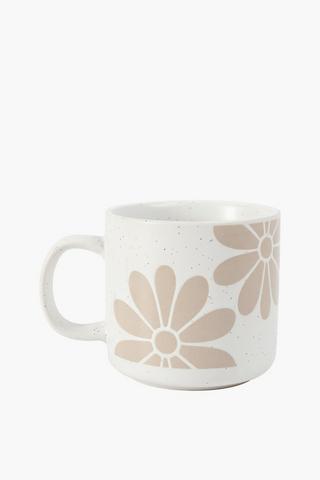 Floral Embossed Mug