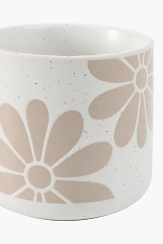 Floral Embossed Mug