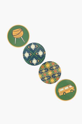 Colab Ayanda Khanyile 4 Pack Coasters