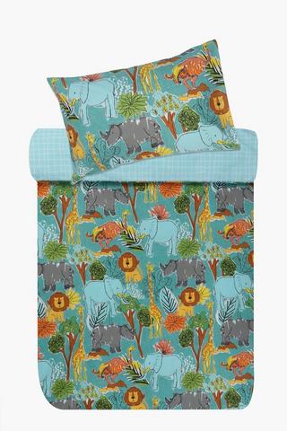 Polycotton Devon Wildlife Reversible Duvet Cover Set