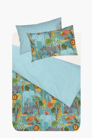 Polycotton Devon Wildlife Reversible Duvet Cover Set