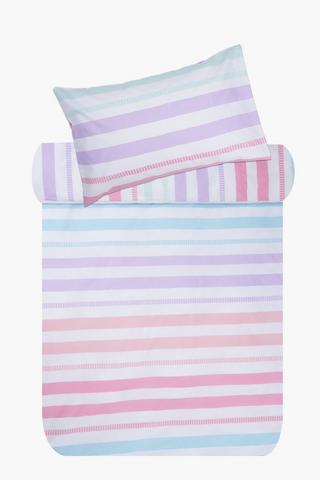 Polycotton Pop Stripes Duvet Cover Set